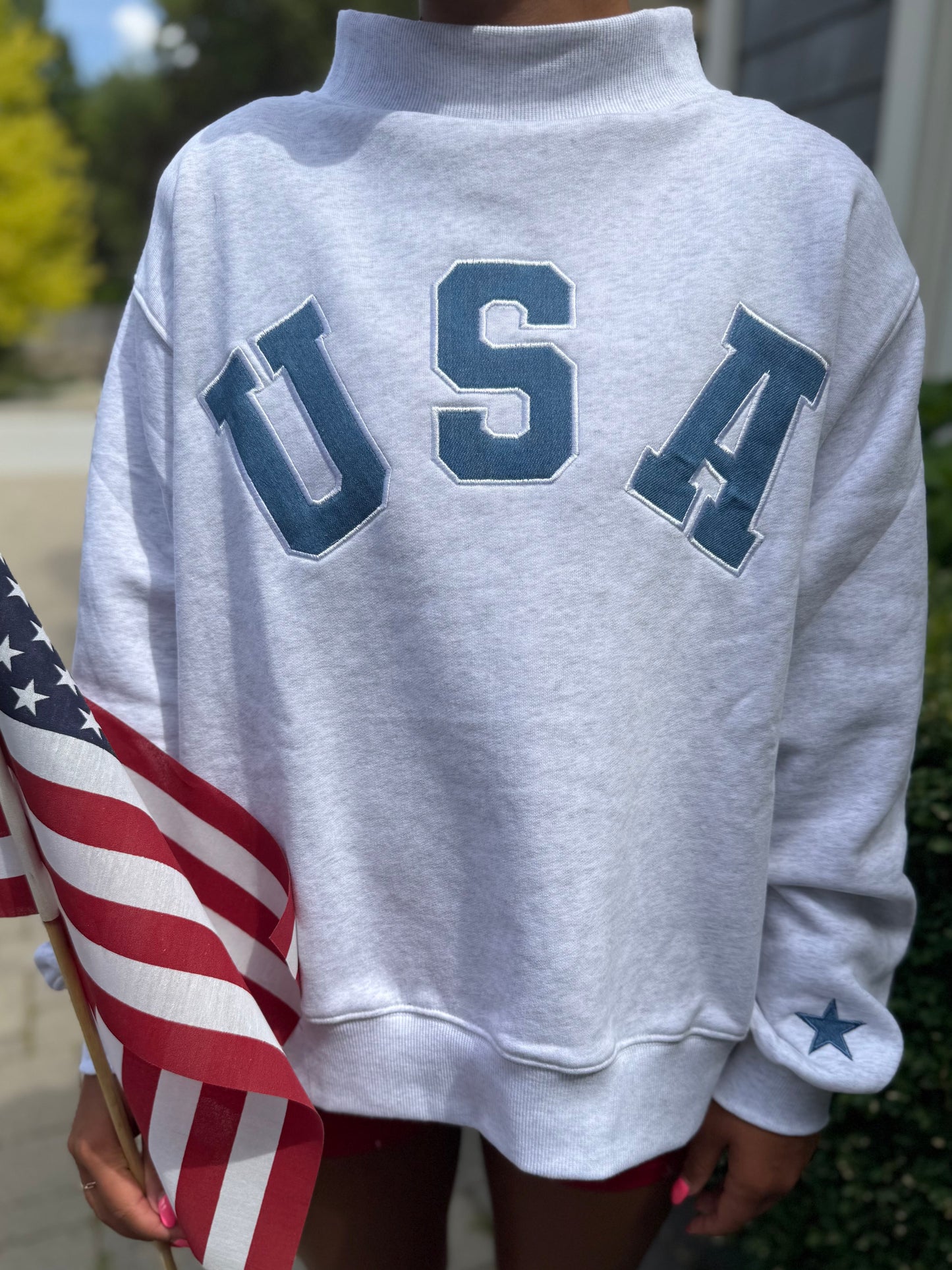 Denim USA Mock Neck