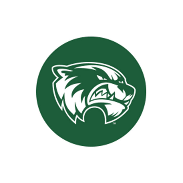 Green and white wolverine logo