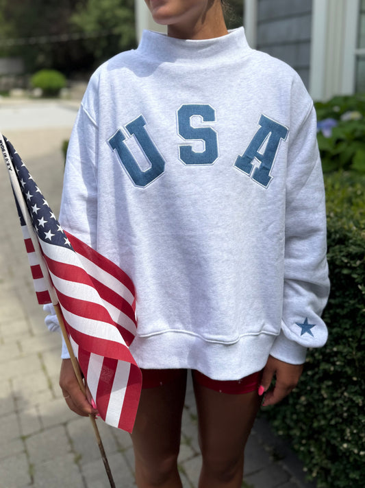 Denim USA Mock Neck