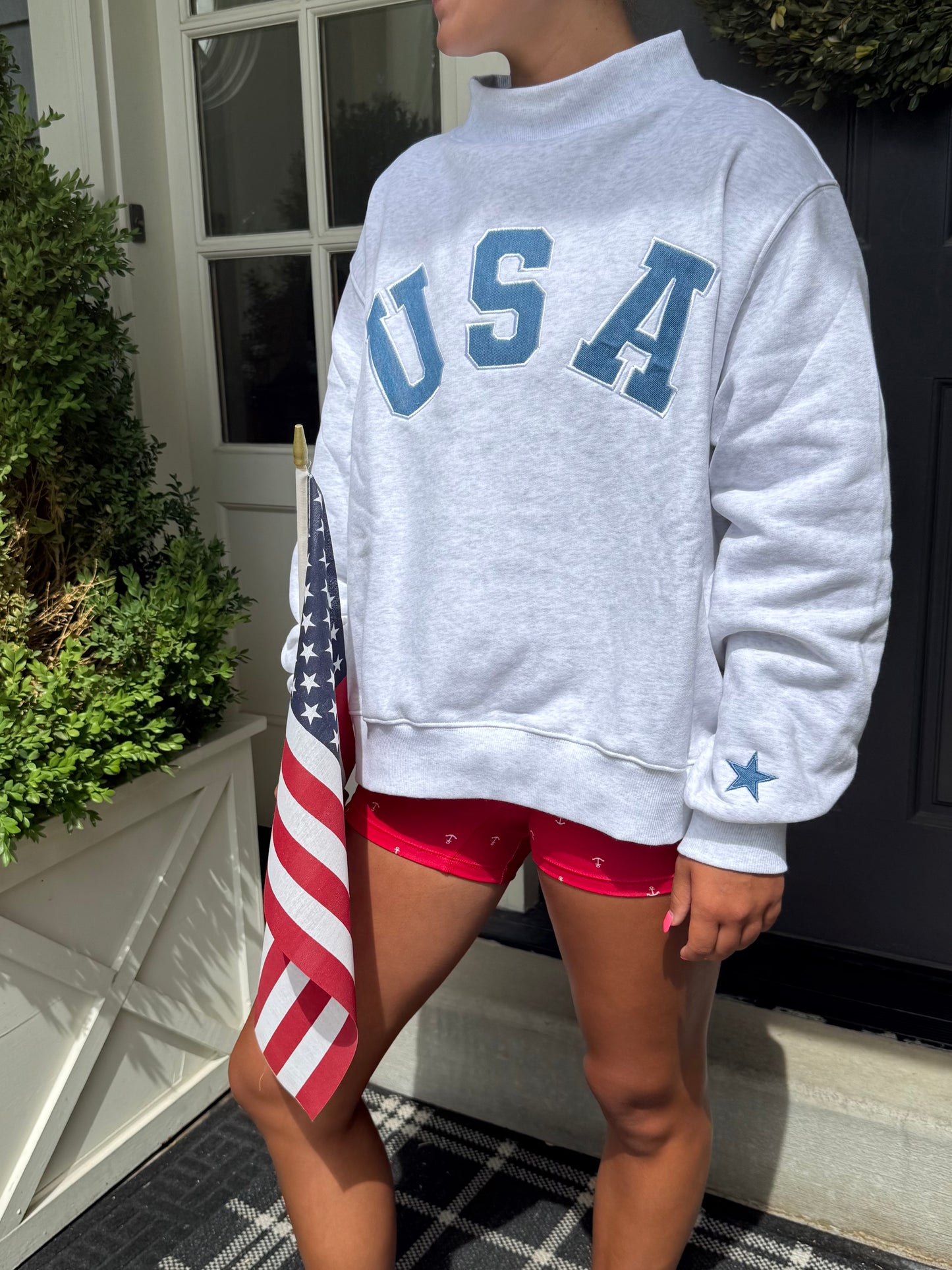 Denim USA Mock Neck