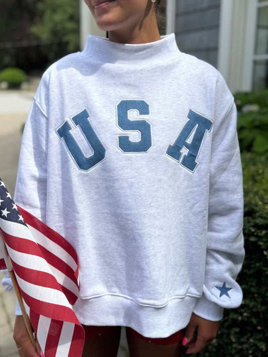 Denim USA Mock Neck